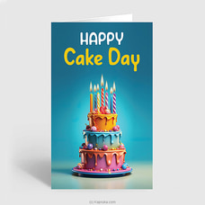 Happy Cake Day Bday Greeting Card  Online for none