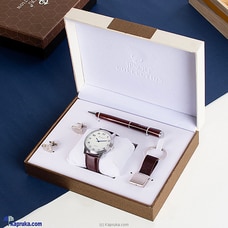 Premier Gentleman`s Trio Giftset - White Dial Buy Gift Sets Online for specialGifts