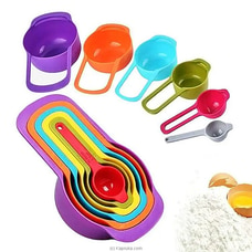 Plastic Multi Color Measuring Cup Pack Of 6 Measuring Spoon Set Buy New Additions Online for specialGifts