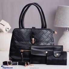 New Ultimate Femme Trio Hand Bag 3PCS -Black Buy New Additions Online for specialGifts