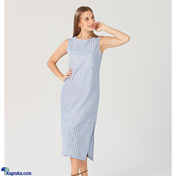 Miika | Sleeveless Long Linen Dress MD Online price in Sri Lanka | Miika