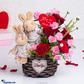 Charming Love Arrangement With Six Red Roses