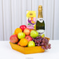 Classic Fruit And Goodies With A Classy Wood Tray - Fruit Basket