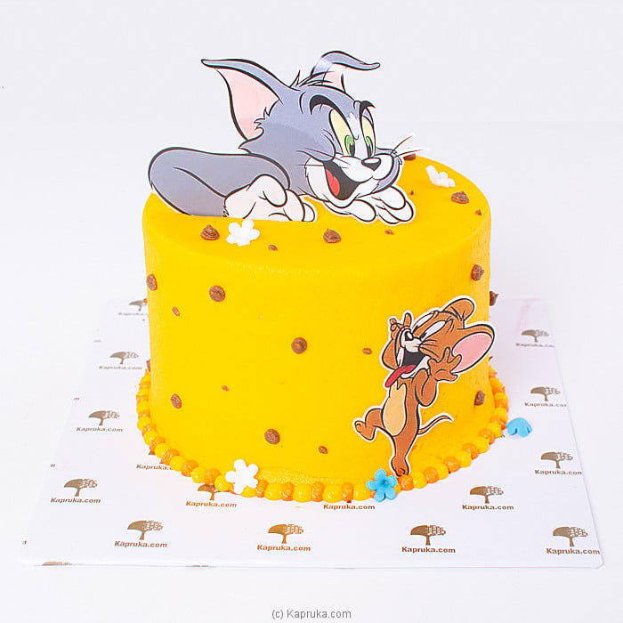 Birthday Tom & Jerry Photo Cake -Delivery In Dubai | Free Delivery | Carmel  Flowers