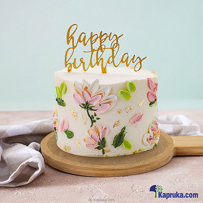Get Floral Fantasy Happy Birthday Online Price in Sri Lanka | Kapruka Cakes  Cake