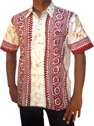 Batik Shirt batik00008 from Sri Lanka at Kapruka