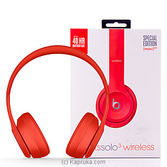 Get Beats Solo3 Wireless On Ear Headphones Product Red Online