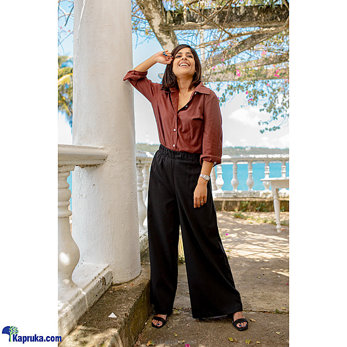 Buy LROSEYWomen's Stretchy Solid Color High Waisted Wide Leg Palazzo Pants  with Pockets Online at desertcartSri Lanka